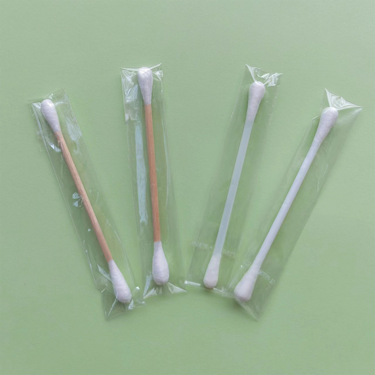 individual-wrapped cotton swab for make-up